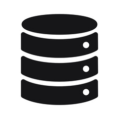 Database icon. Database symbol vector elements for infographic web.