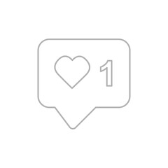 like, message, illustration vector illustration