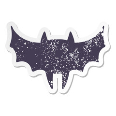 halloween bat grunge sticker