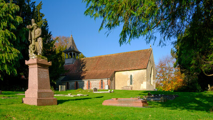 Fototapeta na wymiar St Andrew's Church in Kilmeston, Hampshire, UK