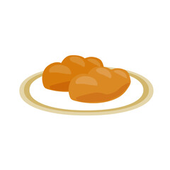 お皿に乗ったパン