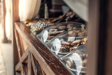 Oriental baking sweets Pahlava in City of Yevpatoria on the Peninsula Crimea in Republic of Crimea