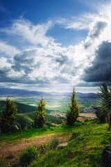 landscape with clouds and sky