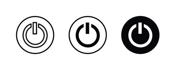 start icon, power button, On off switch, startup icons , vector, sign, symbol, logo, illustration, editable stroke