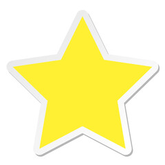 star shape sticker