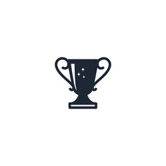 trophy icon champion symbol logo template