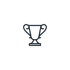 trophy icon champion symbol logo template