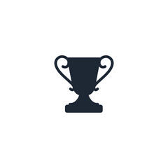trophy icon champion symbol logo template