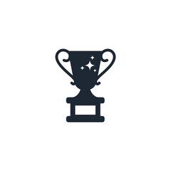 trophy icon champion symbol logo template