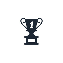 trophy icon champion symbol logo template