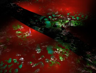 Imaginatory fractal background generated Image