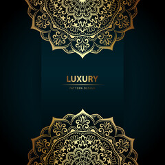 Luxury mandala background, decorative background with an elegant mandala design, Luxury Mandala Islamic Background with Arabesque Pattern, Ornamental Background . Wedding card, Cover.