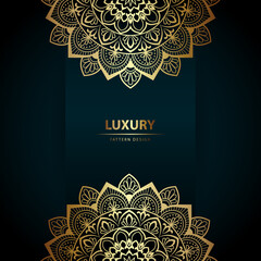 Luxury mandala background, decorative background with an elegant mandala design, Luxury Mandala Islamic Background with Arabesque Pattern, Ornamental Background . Wedding card, Cover.