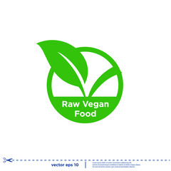 vegan stamp icon symbol