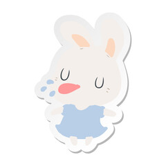 cartoon rabbit sticker