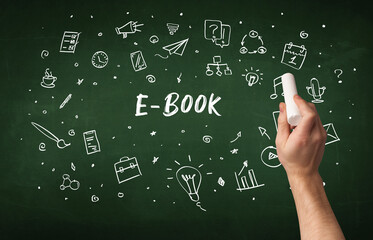 Hand drawing education concept concept