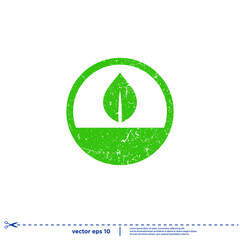 vegan stamp icon symbol