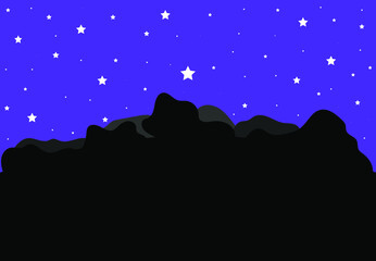 Obraz na płótnie Canvas night sky illustration, wallpaper and background