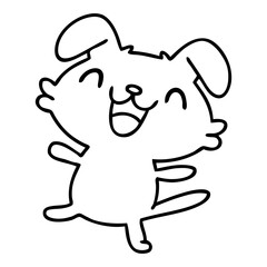 happy dancing dog