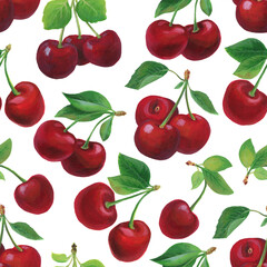 Cherry seamless pattern
