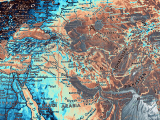 Middle East Map Painting