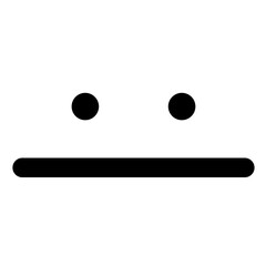 simple blank face icon