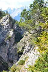 Wildwasser Stand up im Karwendel Gebirge