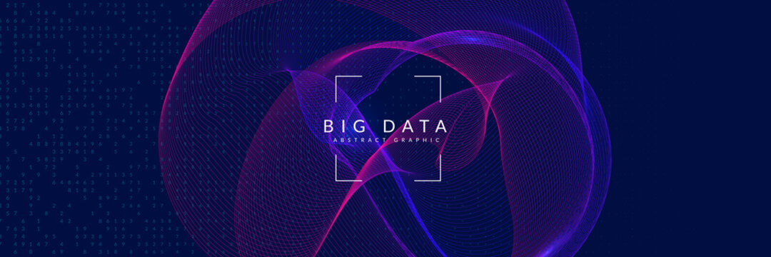 Big data background. Digital technology abstract