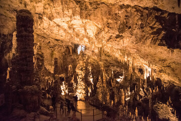 Fototapeta na wymiar Beautiful amazing caves in Slovenia. Best for visit. Famous places in Slovenia. 