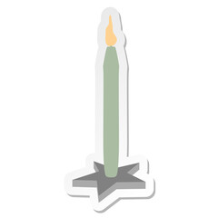candle sticker