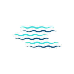 sea wave icon symbol logo template