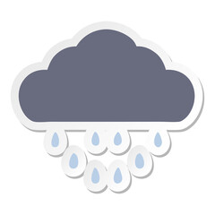 storm cloud sticker