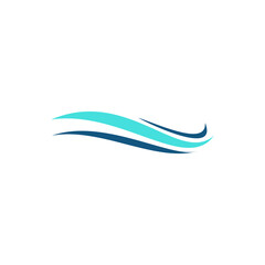 sea wave icon symbol logo template