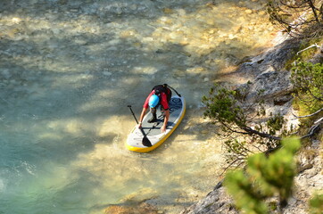 Karwendel Fluss stand up paddeln