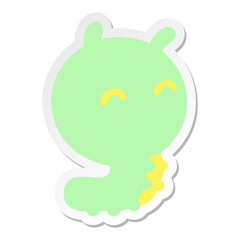 cute happy bug sticker