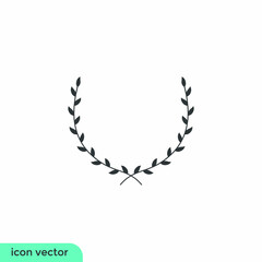 laurel wreath icon champion symbol