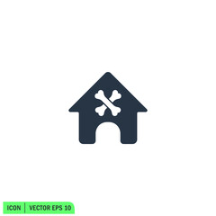 doghouse icon vector illustration simple design element