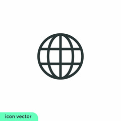 Fototapeta na wymiar globe news icon symbol