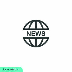 globe news icon symbol