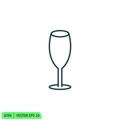 champagne icon vector illustration simple design element