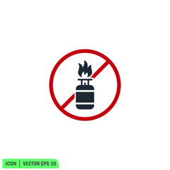 gas stove icon kitchen cooking symbol vector illustration simple design element