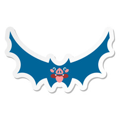 cute halloween bat sticker