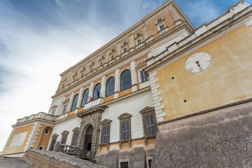 Fototapeta na wymiar Farnese Palace, also named Villa Farnese, famous villa with wonderful garden located at Caprarola, Viterbo northern Lazio, Italy
