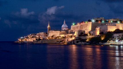 Fototapeta na wymiar Valletta By Night 