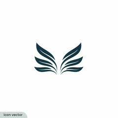 leaf icon nature symbol logo template