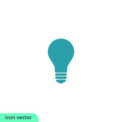 bulb light or idea icon symbol logo template