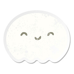 cute spooky ghost grunge sticker
