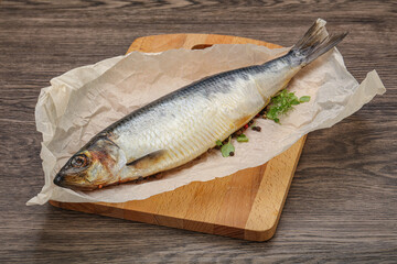 Salted Herring fish with pepper