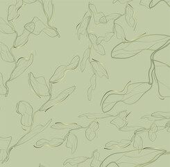 vintage pattern of leaves. patterned design. logo design. Suitable for flyers, logos and labels, home decor and paintings. Vector illustration.