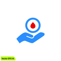 diabetes care icon symbol logo template